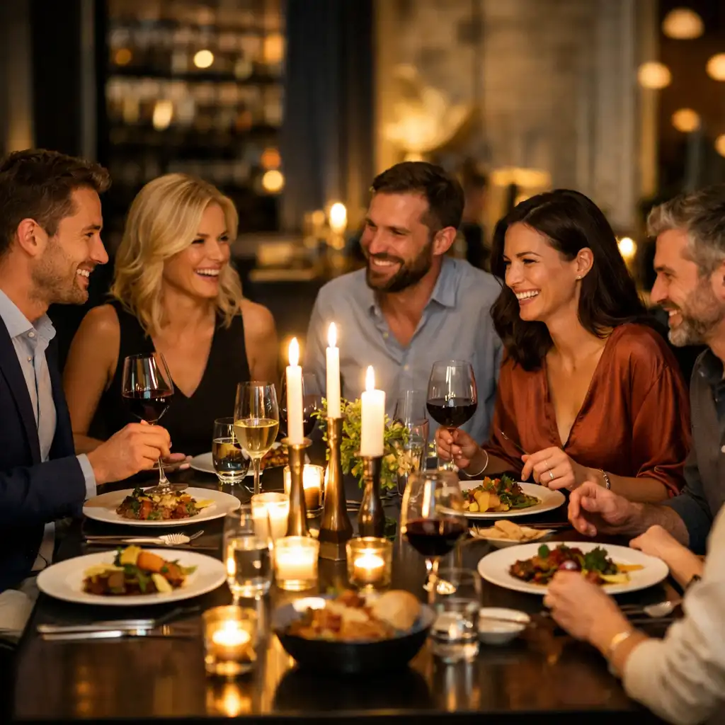 Servírovaná večeře s degustačním menu a sklenkami vína